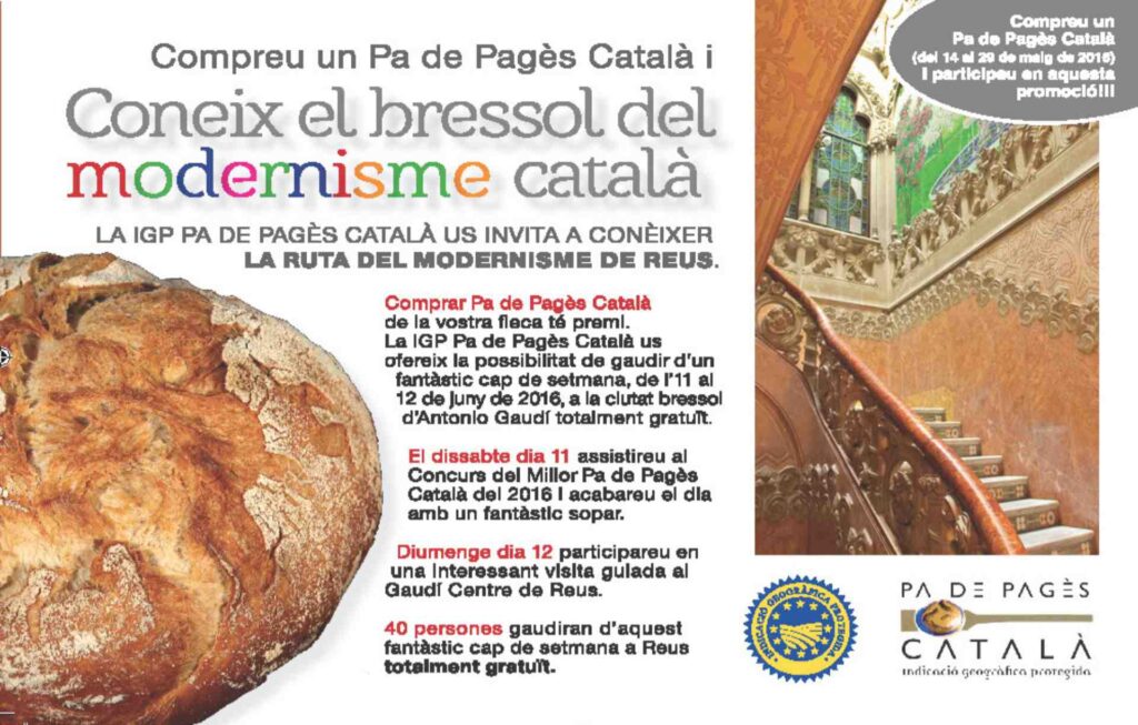 Comprar el Pa de Pagès Català de la vostra fleca té premi.